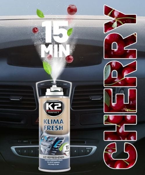 K2 KLIMA FRESH Cherry (Kiraz aromalı) Klima Koku Giderici 150 ML