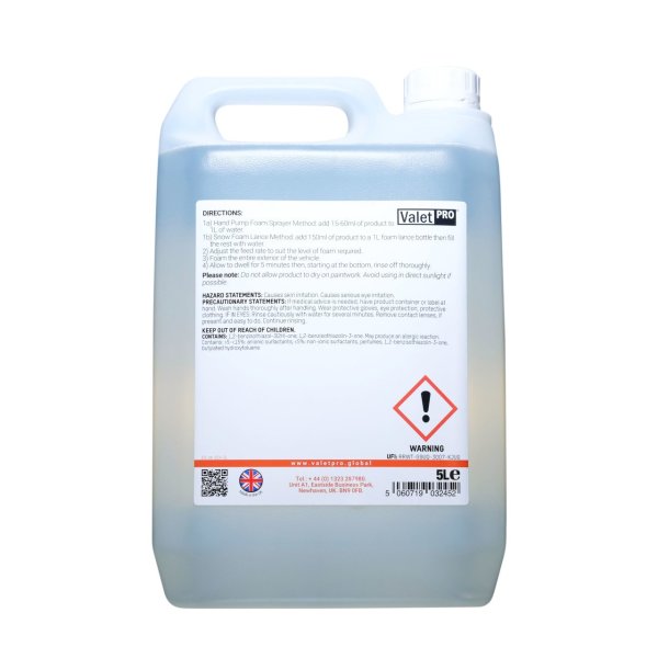 Valet Pro Ph Neutral Snow Foam Güvenli Yıkama Köpüğü 5 lt