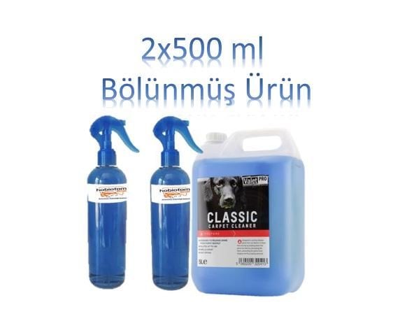 Valet Pro Classic Carpet Cleaner Koltuk Temizleme Bölünmüş  2x500 ml