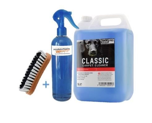 Valet Pro Classic Carpet Cleaner Bölünmüş Ürün 500 ml + Genel Temizlik Fırçası Seti