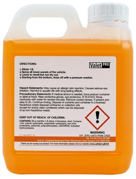 Valet Pro Ön Yıkama Köpüğü - Citrus Pre Wash 1 lt