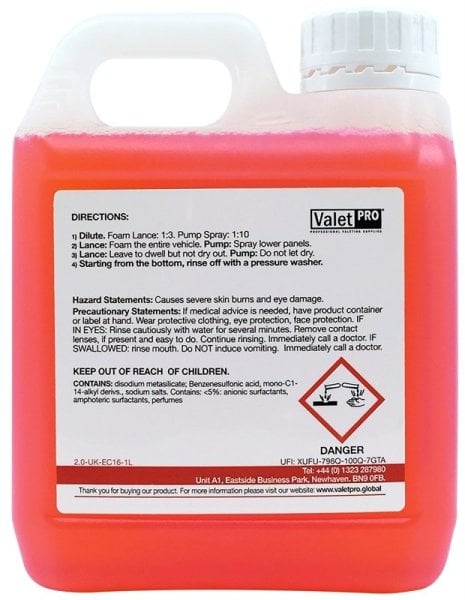 Valet Pro Snow Foam  Combo2 Yoğun Kir Sökücü Köpük 1 lt