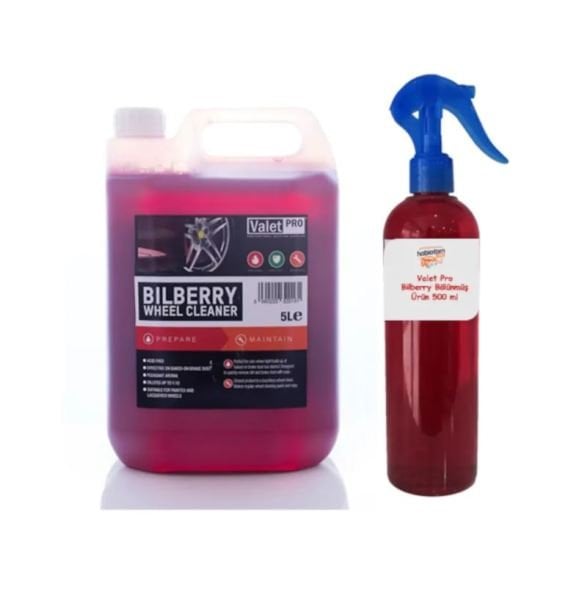 Valet Pro Bilberry Wheel Cleaner Jant Temizleyici Bölünmüş Ürün 500 ml