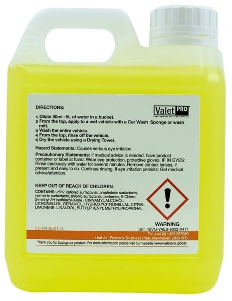 Valet Pro Advanced Poseidon - Cilalı Parlatıcı Şampuan 1 lt