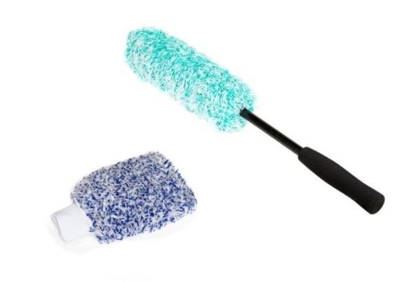 Slopes Mikrofiber Oto Yıkama Eldiveni ve Jant Temizleme Fırçası Seti Hobi Otom Seti