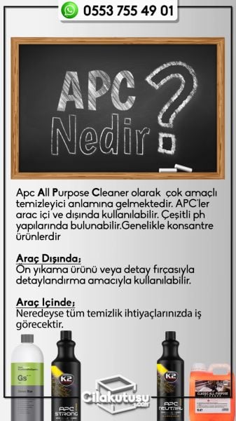 K2 APC Neutral Pro Ph Nötr Genel Amaçlı Temizleyici 1 Litre