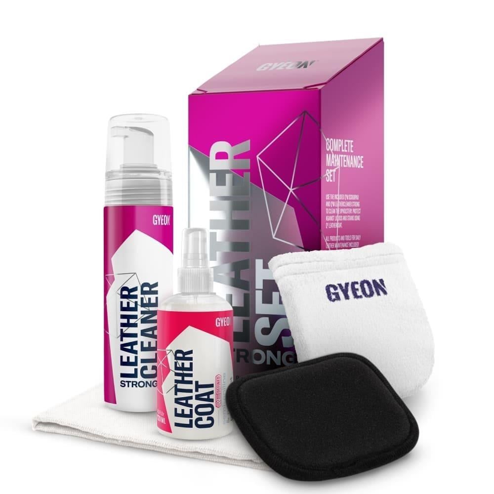 GYEON Q²M LeatherSet Natural Modern Deri Günlük Hafif Temizlik ve Bakım Seti (5 Parça) – 200 ml