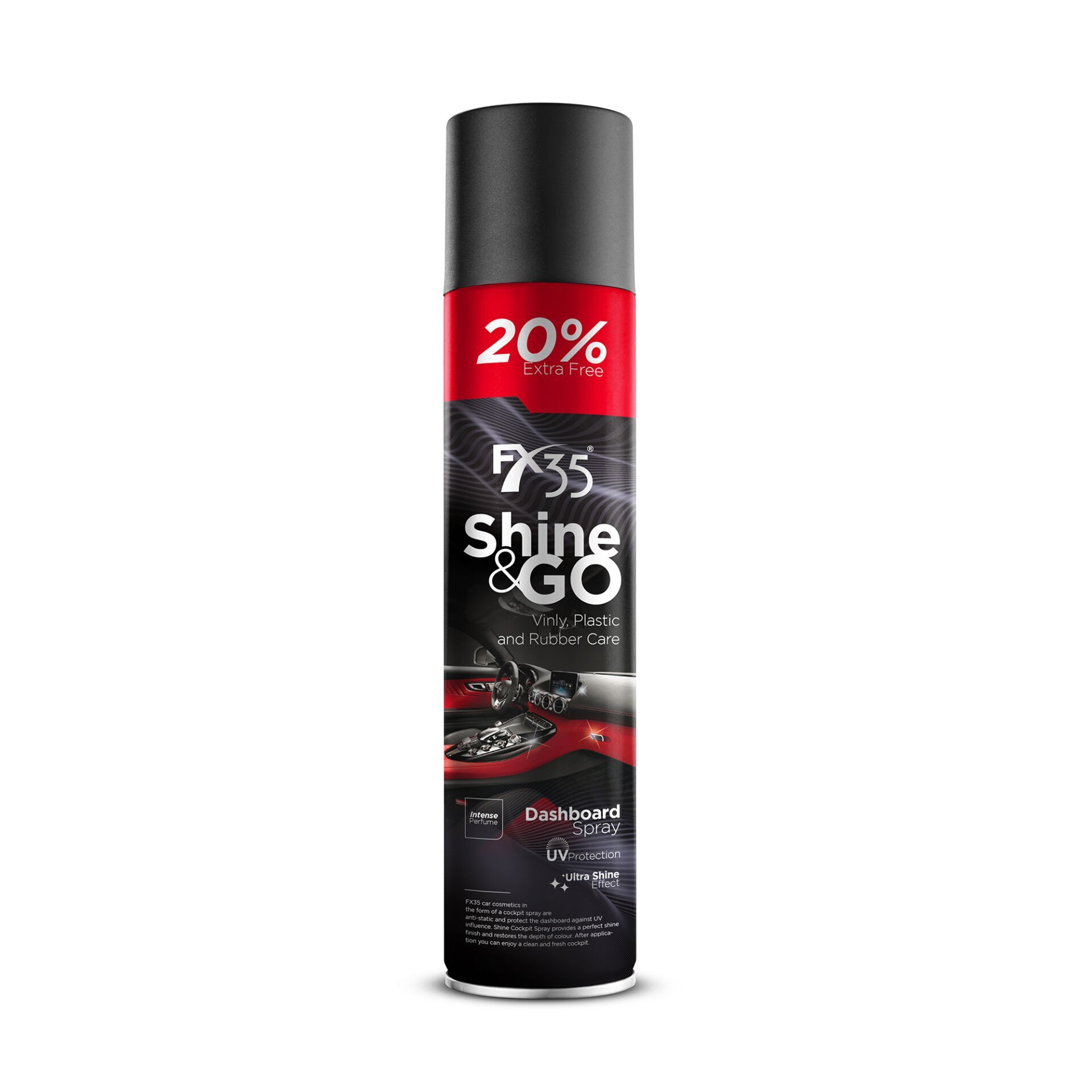 Fx35 Shine & Go Antistatik Plastik Konsol Ve İç Plastik Parlatıcı Vanilya 750 Ml