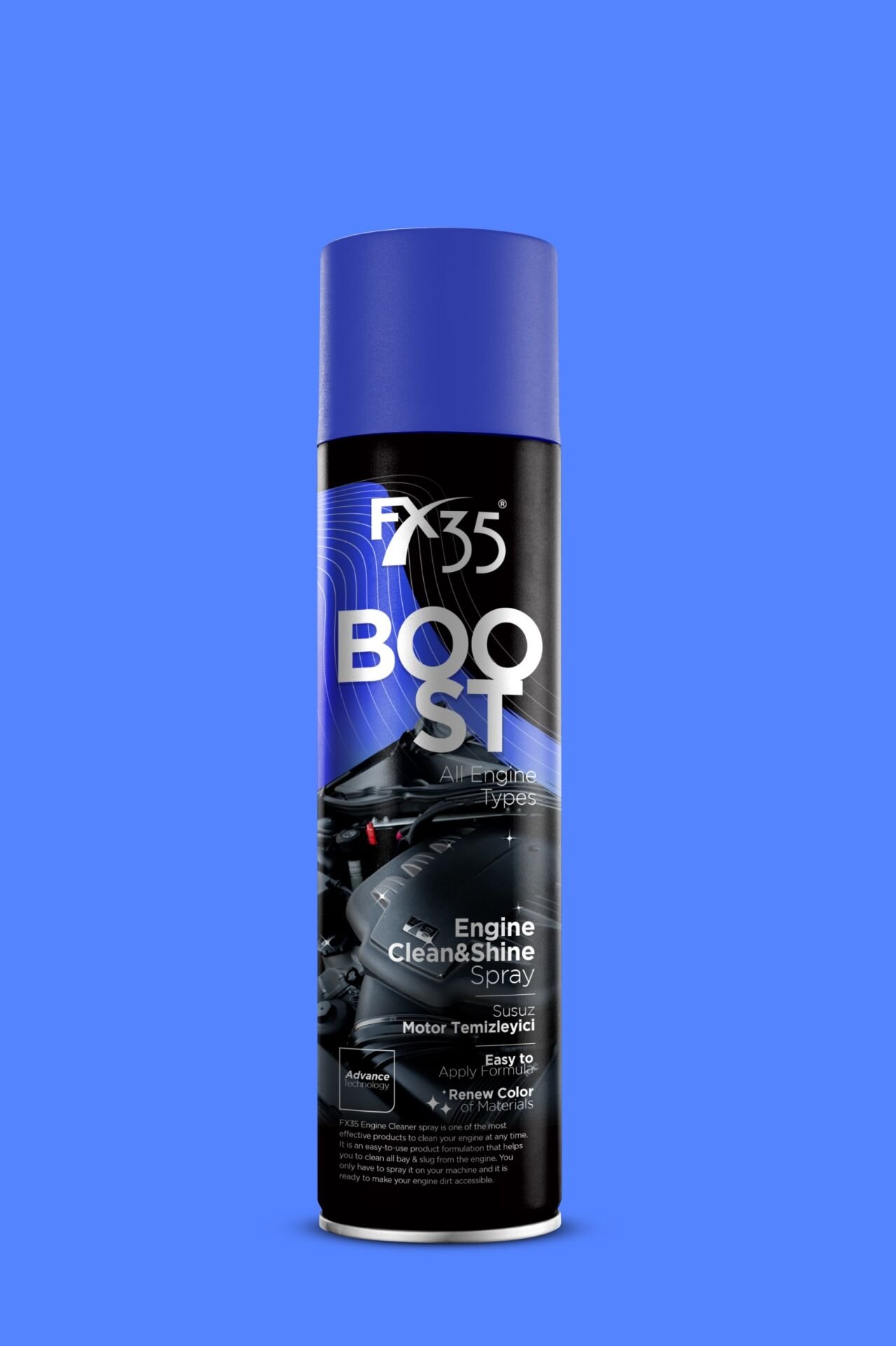 Fx35 Premium BOOST Engine Clean & Shine Susuz Motor Temizleyici 600 ML